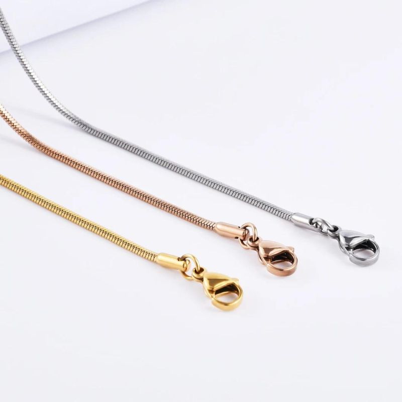 Manufacturer Wholesale Hot Sale Stainless Steel Square Snake Necklace Jewelry Chain for Necklace Bracelet Design