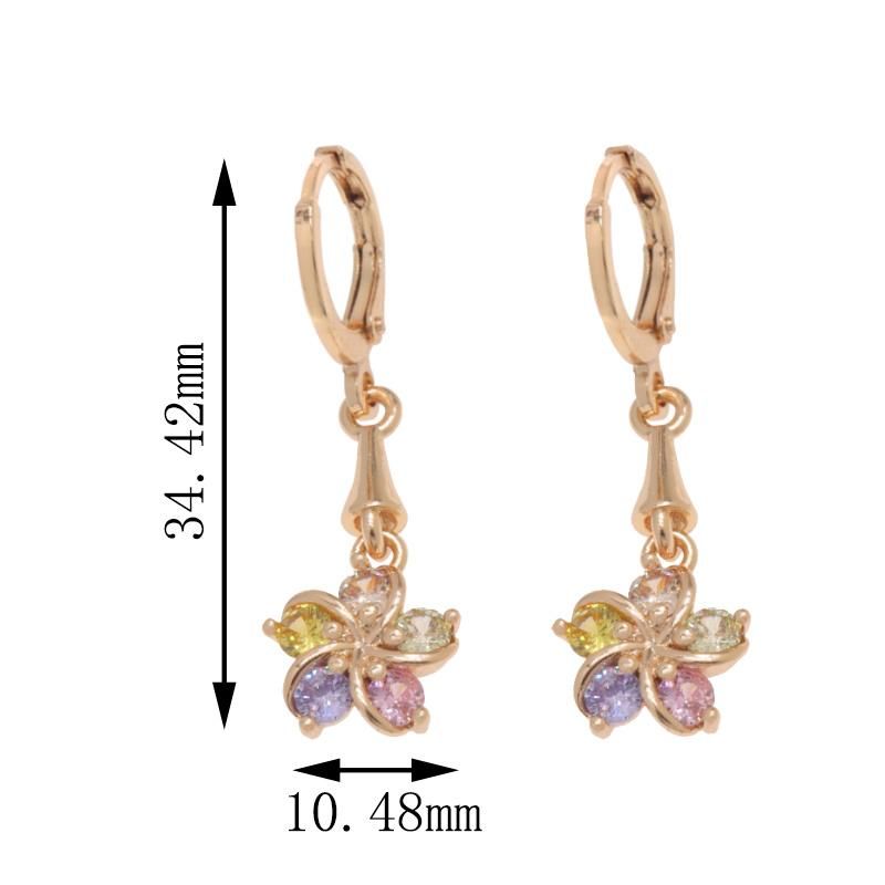 Wholesale Exquisite Gold Plated Ladies Fashion Jewelry Earrings