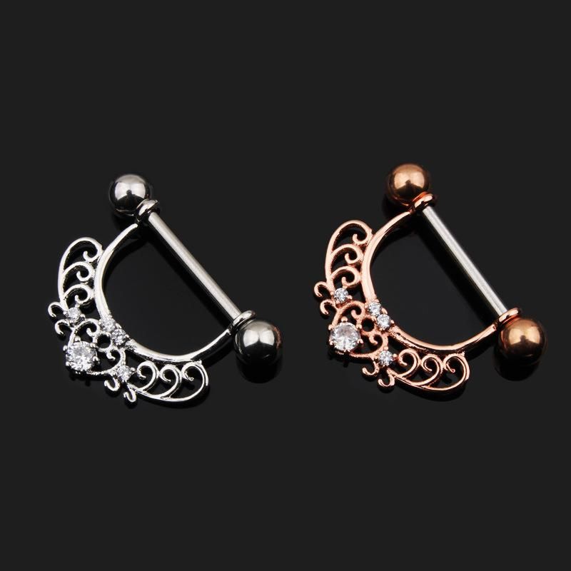 Stainless Steel Nipple Rings New Style-14G Body Piercing