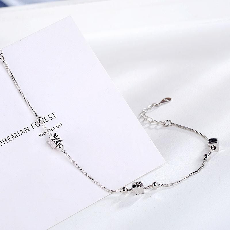Transfer Beads Hand Jewelry Student Girlfriends Geometric Square Bracelet