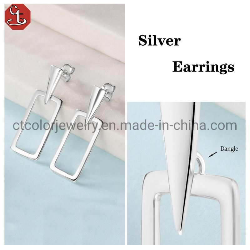 Newest Fashion earring 925 silver Factory cheap Earrings for Ladies