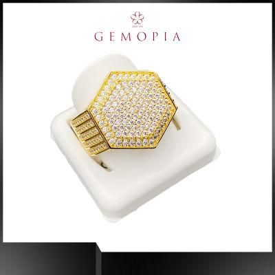 Fashion Jewelry Gold Gemstone CZ Ring