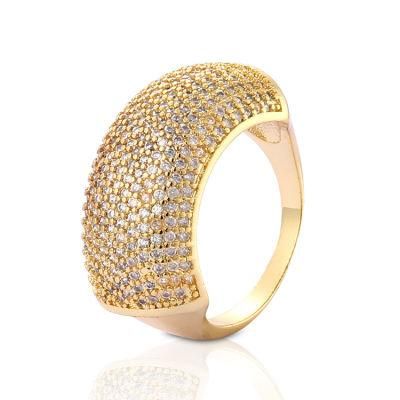 Women 18K Gold Plated Stainless Steel Silver Fashion Engagement Finger Wedding Rings Jewelry Design