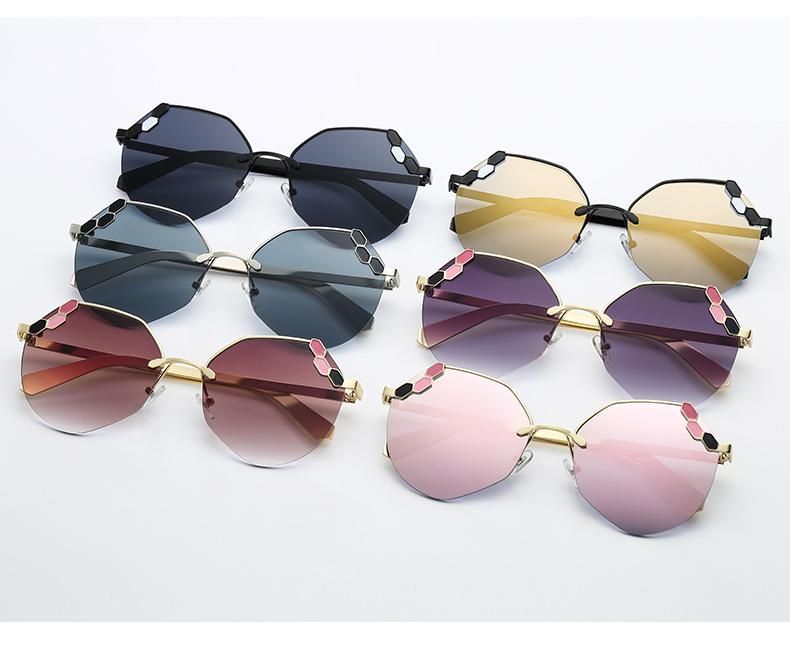 Eyewear New Trendy Custom Logo Women Oversized Shades Sunglasses Fashion Square Sun Glasses