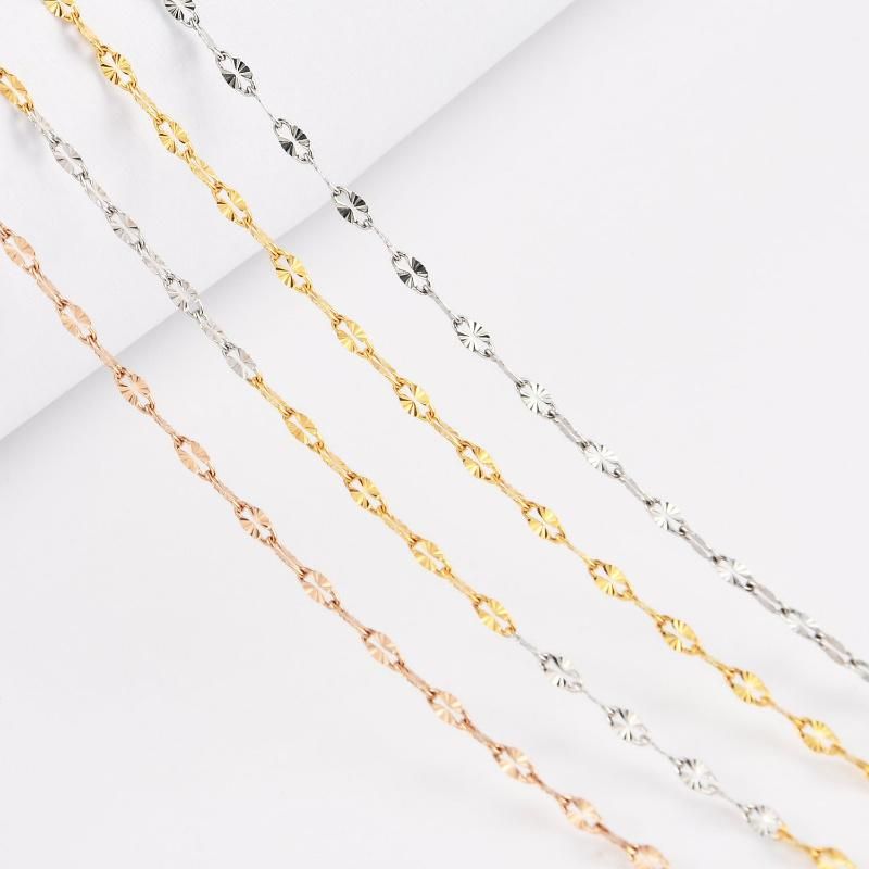 New Fashion Design 316L Stainless Steel Silver Lip Chain Lady Bracelet Anklet Necklace Jewelry