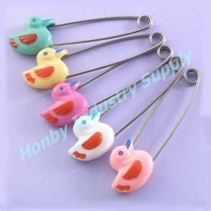 Baby Supplies 58mm Plastic Duck Head Baby Diaper Nappy Pin