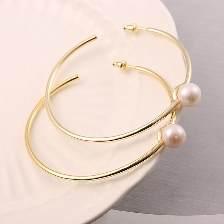 Fashion Accessories 925 Silver Fresh Water Pearl Ball Fashion Jewelry Best Seller High Quality Jewellery Factory Wholessale Earrings