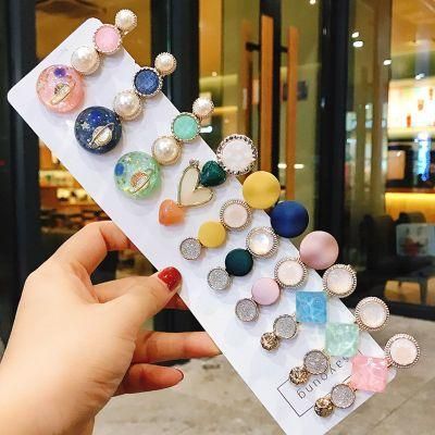 Hot Sale Candy Color Women Beaded Oversized Pearl Hair Clip Women Hair Accessories Highlight Jewel Head Band Hairpin