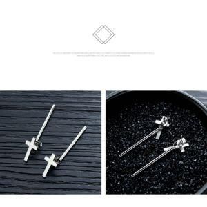 Cylindrical Tassel Cross Stainless Steel Earrings Drop