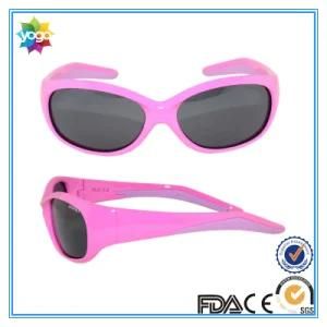 Tr90 Frame Sunglasses with Polarized Lens Pink Color for Girls