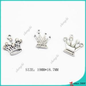 Metal Zinc Alloy Crown Charm (SPE)