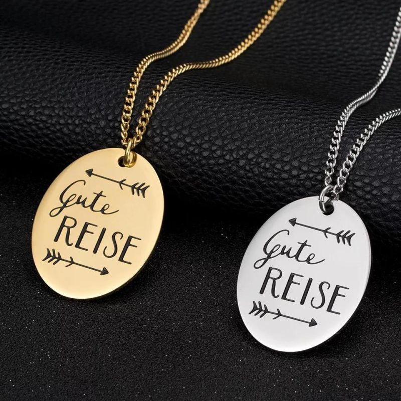 Factory Custom Engraving / Laser Logo Design Pendant Tag