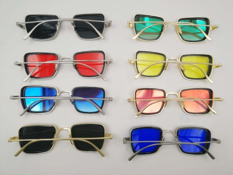 2020 New Arrival Glasses with Revo Square Metal Frame Custom Polarized Fashion Trendy Kabir Singh India Famous Zinc Sunglasses Ks1800