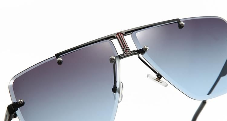 2021 Irregular New Fashion Stock Polarized Metal Sunglasses