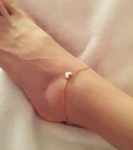Fashion Foot Jewelry Heart Pendant Anklets Bangles