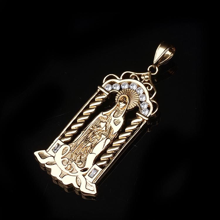Fashion China Set Jewelry Men Hiphop Religious Pendant 18K Gold Plated Pendant Necklace
