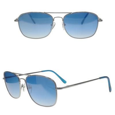 Square Frame UV400 Metal Sunglasses