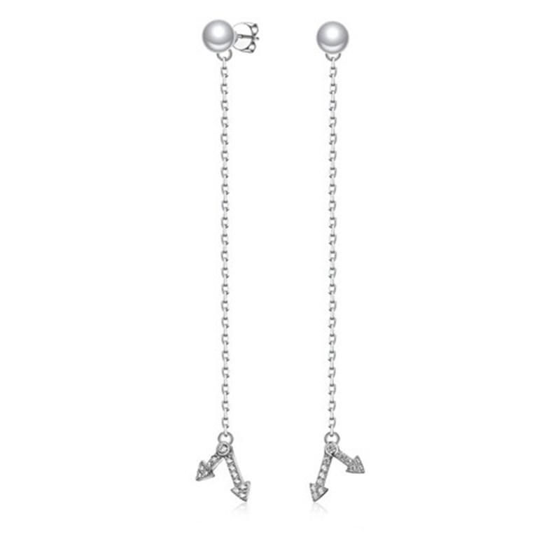 925 Silver Fashion Eight-Pointed Star Earring for Girls