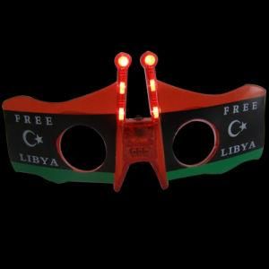 Italy Flag LED Flashing Glasses (QY-LS300L)