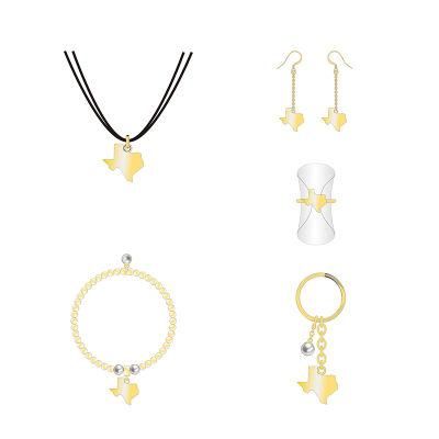 Innovative Design of Gold Fragments Fashion Jewelry