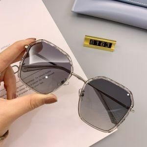 New Fashion Vintage Sunglass Women Black Silver Customized Style Sunglasses