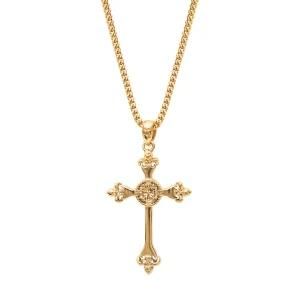 High Quality Jesus Head Christ Big Charm Pendant Cross Necklace