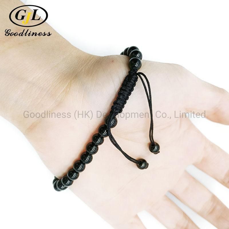 Fashion Titanium Steel Bead Bracelet Chain Length Adjustable Men Bracelet