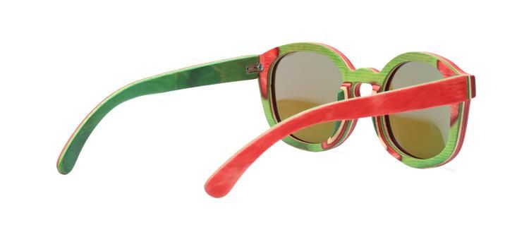 Ce Certificated Custom Polarized Skateboard Wooden Sunglasses
