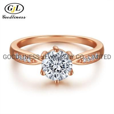 925 Sterling Silver Women CZ Simple Rings Jewelry