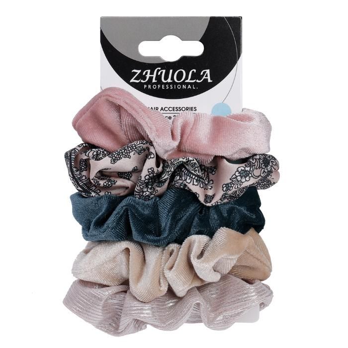 Elastic Fabric Hair Scrunchies Set for Girls