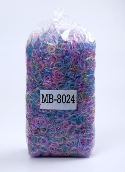 TPU Rubber Plastic Hair Ornaments Packing Disposable Natural Rubber Band