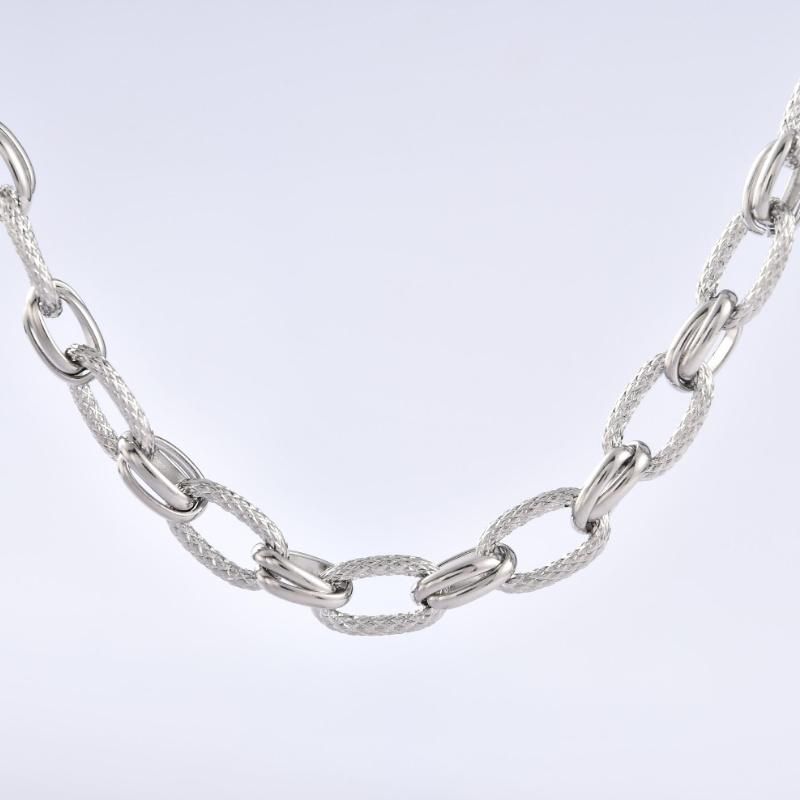 Fashion New Style Handmade Stainless Steel Textured Charm Necklace for Man jewelry Custom