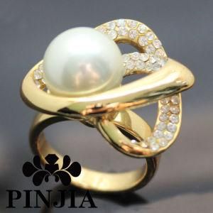 Color Simulated Pearl Cocktail Fashion Jewelry Ring