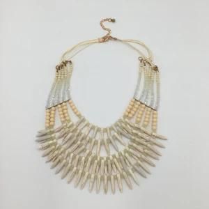 Handmade Statement Necklace with Different Type of Resin Stones