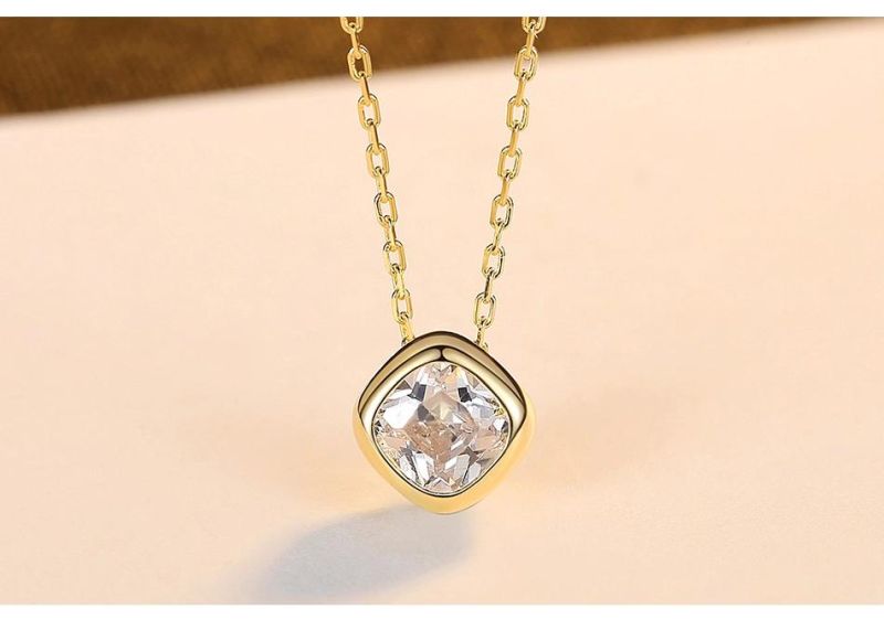 3A Cubic Zircon Silver Jewelry S925 Planet Necklace