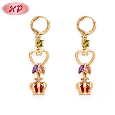 High Quality Fashion Wholesale Gold Plated Long Heavy Earrings for Women Jewelry