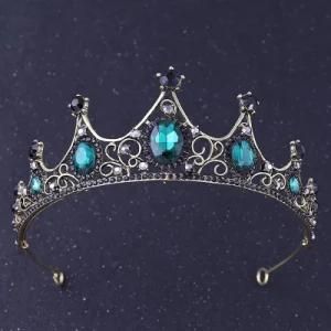 Creative Gift Emerald Anniversary Wedding Jewelry Luxury Hair Ornaments Bridal Crown