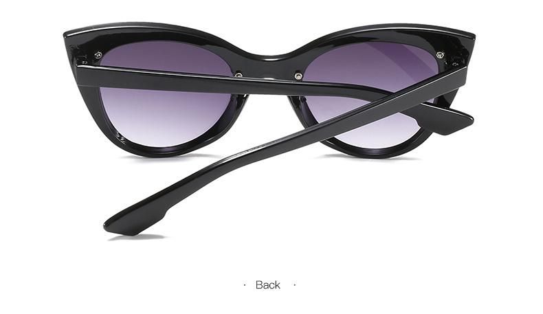 Fashion Sunglassesbig Frame Cat Eye Sunglasses Female European and American Trend Ins Colorful Sunglasses