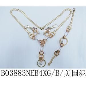New Product for 2015 Copper Jewelry with Necklace Bracelet Earring (M1B03883B4XS/A/50)