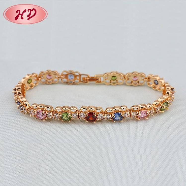 Hot Sale Simple Design Imitation Jewelry Gold Color Bracelet