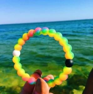 8mmcandy Colors Lokai Silicone Beads Bracelet for Men Women