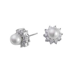 Hot Fashion Women Gold/Silver Pearl Drop Stud Dangle Earrings