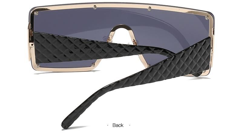Fashion Modern Big Frame Sunglasses Female One-Piece Wide Edge Sunglasses