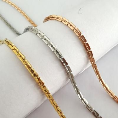 Hot Selling Shiny Jewelry Stainless Steel Boston Chain Ladies Necklace