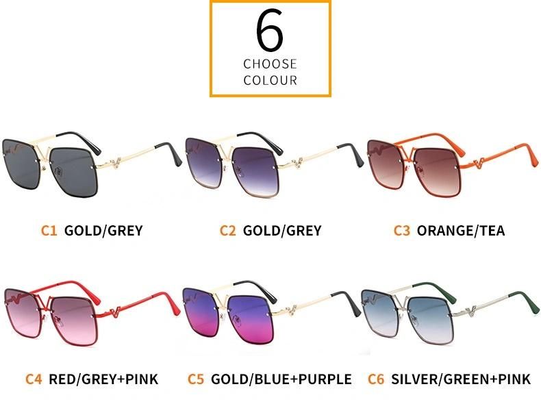 2022 Metal Fashion Cheap Sunglasses Diamond Ladies Sunglasses