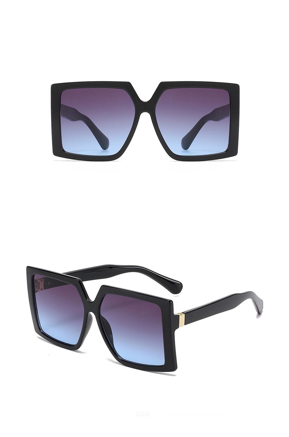 Hot Wholesale Retro Rectangle Brand Designer Polarized Men/Women Sunglasses