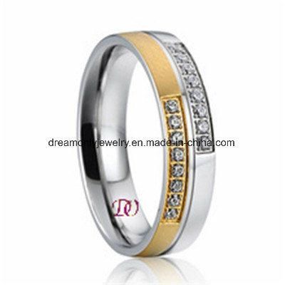 Yellow Gold Plated Stainless Steel Ring