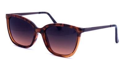 Trendy Durable Gradient Tortoise Shell Square Cat Eye Polarized Sunglasses