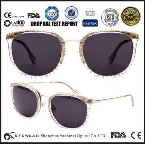 Acetate Hot Sale Brands Women&prime;s Big Lenses Sunglasses Polarized Logo