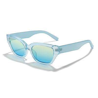 Women Lady Hot Selling Wholesale Sun Glasses Colorful UV400 Lenses Cat Eye Frame Trendy Fashion Sunglasses